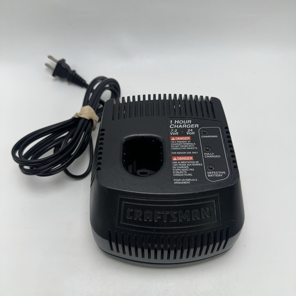 CRAFTSMAN FAST 1 HOUR BATTERY CHARGER 1425301 7.2v 12v 18v 19.2v 24v
